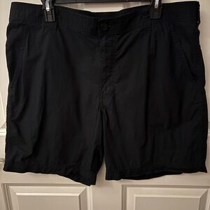 Columbia Men's Dark Blue Flat Front Shorts EUC 38 Casual Preppy Lightweight